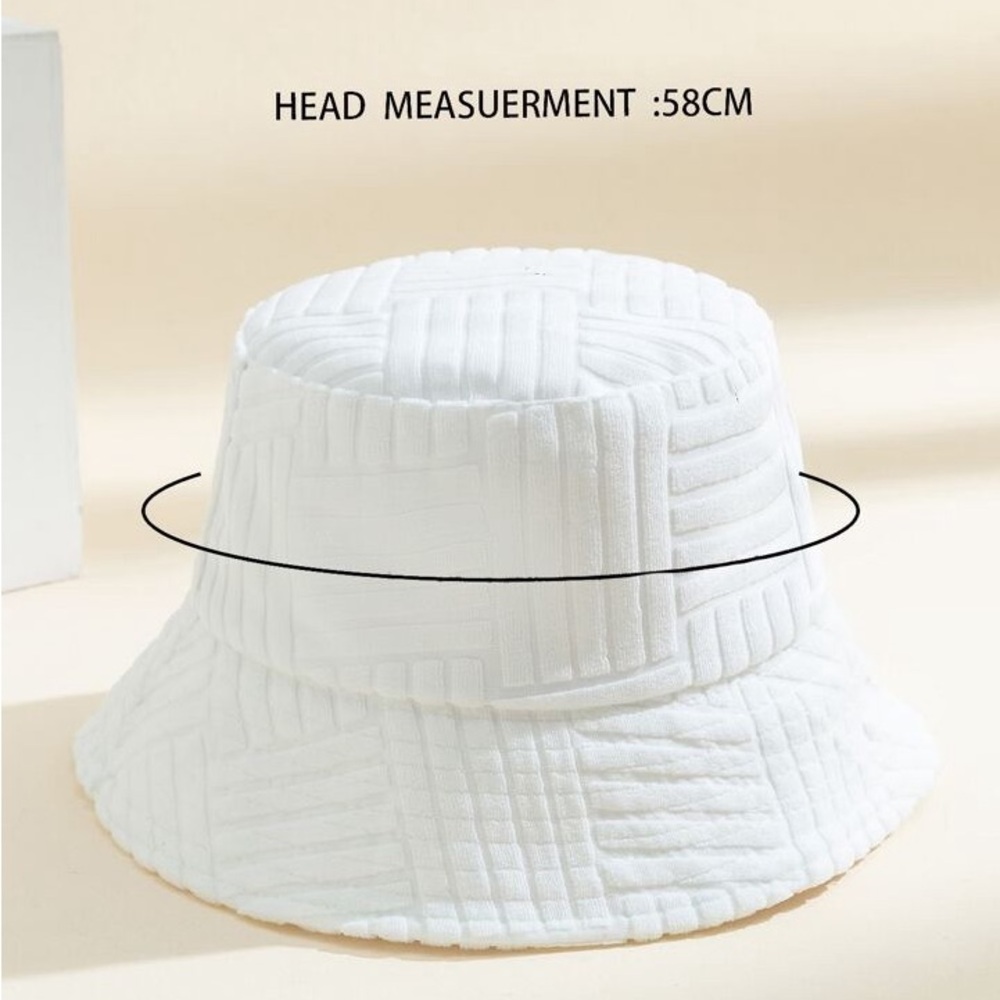 White Bucket Hat - Picture 3 of 4
